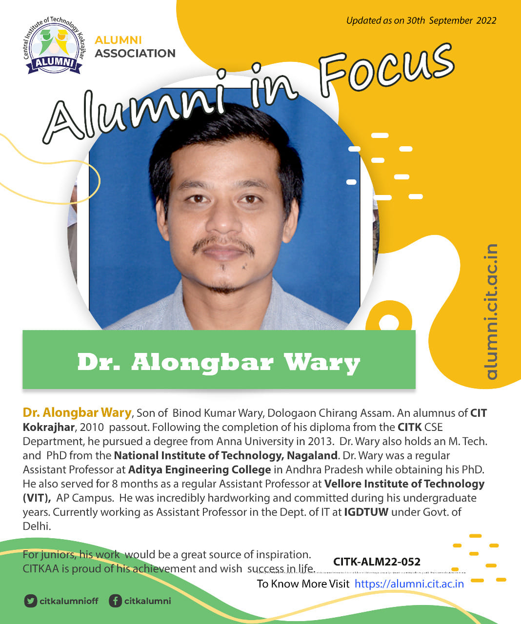 Dr. Alongbar Wary